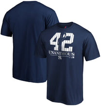 Load image into Gallery viewer, Mariano Rivera New York Yankees Majestic 2019 Hall Of Fame Unanimous T-Shirt - Navy MLB Guys Tee
