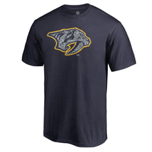 Load image into Gallery viewer, Nashville Predators Static Logo T-Shirt - Navy NHL Guys Tee
