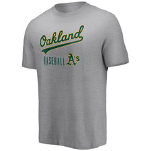 Load image into Gallery viewer, Oakland Athletics Majestic Open Opportunity T-Shirt - Heathered Gray MLB Guys Tee
