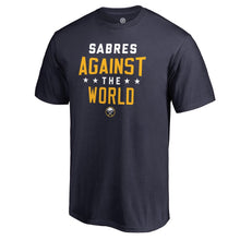 Load image into Gallery viewer, Buffalo Sabres Against The World T-Shirt - Navy NHL Guys Tee
