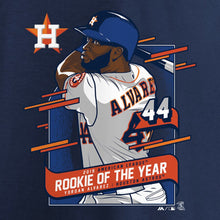 Load image into Gallery viewer, Yordan Alvarez Houston Astros 2019 Al Rookie Of The Year T-Shirt - Navy MLB Guys Tee
