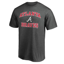 Load image into Gallery viewer, Atlanta Braves Heart &amp; Soul T-Shirt - Charcoal MLB Guys Tee
