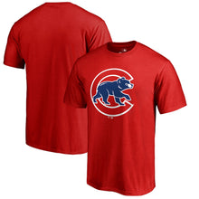 Load image into Gallery viewer, Chicago Cubs Primary Logo T-Shirt - Red MLB Guys Tee
