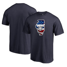 Load image into Gallery viewer, Chicago Bulls Banner State T-Shirt - Navy NBA Guys Tee
