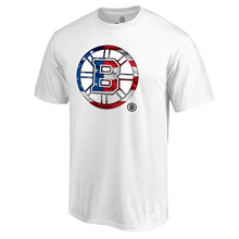 Load image into Gallery viewer, Boston Bruins Banner Wave T-Shirt - White NHL Guys Tee

