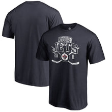 Load image into Gallery viewer, Winnipeg Jets Vintage Collection Line Shift Big And Tall T-Shirt - Navy NHL Guys Tee
