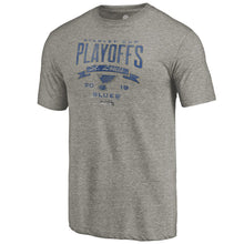 Load image into Gallery viewer, St. Louis Blues 2019 Stanley Cup Playoffs Bound Buzzer Beater Tri-Blend T-Shirt - Gray NHL Guys Tee
