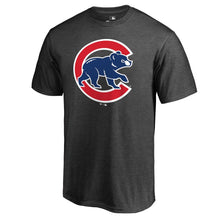 Load image into Gallery viewer, Chicago Cubs Primary Logo T-Shirt - Charcoal MLB Guys Tee

