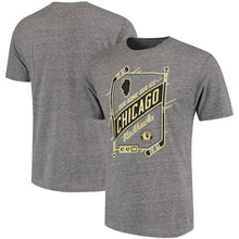 Load image into Gallery viewer, Chicago Blackhawks Ccm Our Home Our Ice Tri-Blend T-Shirt - Gray NHL Guys Tee
