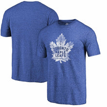 Load image into Gallery viewer, Toronto Maple Leafs Distressed Primary Logo Tri-Blend T-Shirt - Royal NHL Guys Tee

