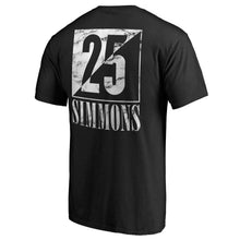 Load image into Gallery viewer, Ben Simmons Philadelphia 76Ers Yin &amp; Yang Name And Number T-Shirt - Black NBA Guys Tee
