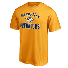Load image into Gallery viewer, Nashville Predators Victory Arch T-Shirt - Gold NHL Guys Tee
