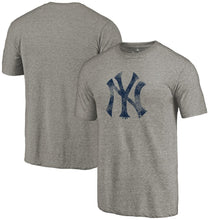 Load image into Gallery viewer, New York Yankees Team Tri-Blend T-Shirt - Heathered Gray MLB Guys Tee
