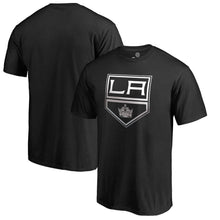 Load image into Gallery viewer, Los Angeles Kings Gradient Logo T-Shirt - Black NHL Guys Tee
