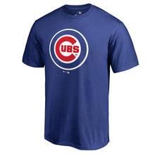 Load image into Gallery viewer, Chicago Cubs Team Wordmark T-Shirt - Royal MLB Guys Tee
