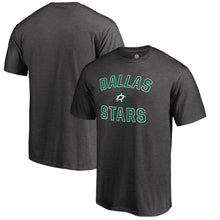 Load image into Gallery viewer, Dallas Stars Victory Arch T-Shirt - Heathered Gray NHL Guys Tee
