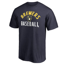 Load image into Gallery viewer, Milwaukee Brewers Team Pride T-Shirt - Navy MLB Guys Tee
