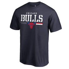 Load image into Gallery viewer, Chicago Bulls Hoops For Troops T-Shirt - Navy NBA Guys Tee
