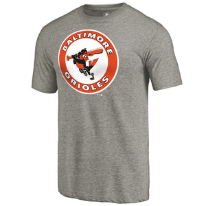 Baltimore Orioles Cooperstown Collection Forbes Tri-Blend T-Shirt - Ash MLB Guys Tee