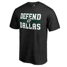 Load image into Gallery viewer, Dallas Stars Hometown Collection Defend T-Shirt - Black NHL Guys Tee
