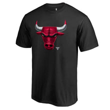 Load image into Gallery viewer, Chicago Bulls Midnight Mascot Big And Tall T-Shirt - Black NBA Guys Tee
