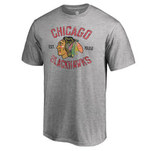 Load image into Gallery viewer, Chicago Blackhawks Heritage T-Shirt - Ash NHL Guys Tee
