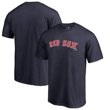 Load image into Gallery viewer, Boston Red Sox Team Wordmark T-Shirt - Navy MLB Guys Tee
