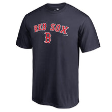 Load image into Gallery viewer, Boston Red Sox Team Lockup T-Shirt - Navy MLB Guys Tee
