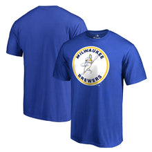 Load image into Gallery viewer, Milwaukee Brewers Cooperstown Collection Forbes T-Shirt - Royal MLB Guys Tee
