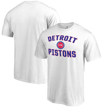 Load image into Gallery viewer, Detroit Pistons Big &amp; Tall Victory Arch T-Shirt - White NBA Guys Tee
