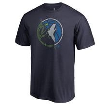 Load image into Gallery viewer, Minnesota Timberwolves Team X-Ray T-Shirt - Navy NBA Guys Tee
