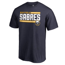 Load image into Gallery viewer, Buffalo Sabres Iconic Collection On Side Stripe Big And Tall T-Shirt - Navy NHL Guys Tee
