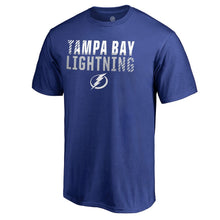 Load image into Gallery viewer, Tampa Bay Lightning Iconic Collection Fade Out T-Shirt - Blue NHL Guys Tee
