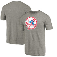 Load image into Gallery viewer, New York Yankees Cooperstown Collection Forbes Tri-Blend T-Shirt - Ash MLB Guys Tee

