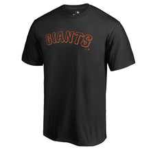 Load image into Gallery viewer, San Francisco Giants Team Wordmark T-Shirt - Black MLB Guys Tee
