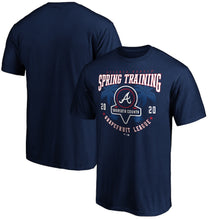 Load image into Gallery viewer, Atlanta Braves 2020 Spring Training Pickoff Move T-Shirt - Navy MLB Guys Tee
