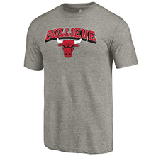 Load image into Gallery viewer, Chicago Bulls Bullieve Hometown Collection Tri-Blend T-Shirt - Gray NBA Guys Tee
