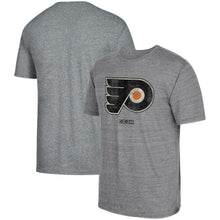 Load image into Gallery viewer, Philadelphia Flyers Adidas Heritage Logo Series Tri-Blend T-Shirt - Heathered Gray NHL Guys Tee
