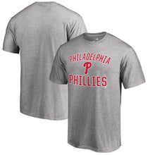 Load image into Gallery viewer, Philadelphia Phillies Victory Arch T-Shirt - Ash MLB Guys Tee
