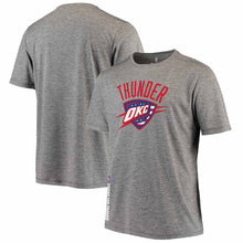 Load image into Gallery viewer, Oklahoma City Thunder Hoops For Troops T-Shirt - Heathered Gray NBA Guys Tee
