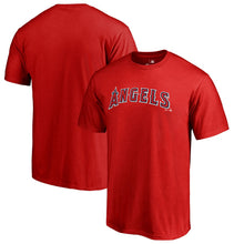 Load image into Gallery viewer, Los Angeles Angels Team Wordmark T-Shirt - Red MLB Guys Tee
