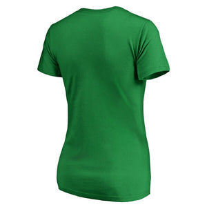 St. Louis Cardinals Women's 2019 St. Patrick's Day Emerald Isle Plus Size V-Neck T-Shirt - Kelly Green MLB Ladies V-Neck