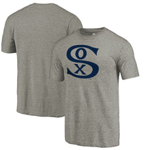 Load image into Gallery viewer, Chicago White Sox Cooperstown Collection Forbes Tri-Blend T-Shirt - Ash MLB Guys Tee
