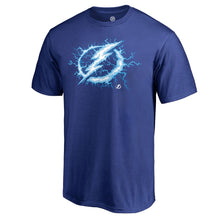 Load image into Gallery viewer, Tampa Bay Lightning Logo Hometown Collection Local T-Shirt - Blue NHL Guys Tee
