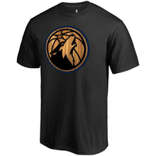 Load image into Gallery viewer, Minnesota Timberwolves Hardwood T-Shirt - Black NBA Guys Tee

