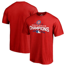 Load image into Gallery viewer, Chicago Cubs 2016 World Series Champions Walk T-Shirt - Red MLB Guys Tee
