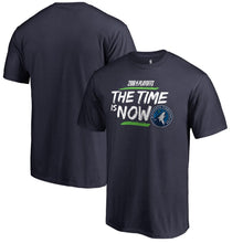 Load image into Gallery viewer, Minnesota Timberwolves 2018 Nba Playoffs Bet Slogan T-Shirt - Navy NBA Guys Tee
