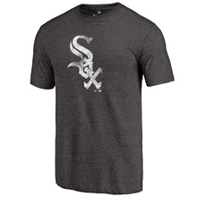 Load image into Gallery viewer, Chicago White Sox Distressed Team Tri-Blend T-Shirt - Heathered Black MLB Guys Tee
