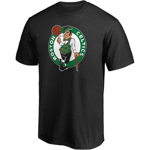 Boston Celtics Primary Team Logo T-Shirt - Black NBA Guys Tee