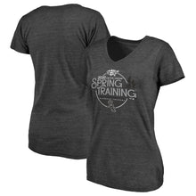 Load image into Gallery viewer, Chicago White Sox Women&#39;s 2020 Spring Training Round Trip Tri-Blend V-Neck T-Shirt - Black MLB Ladies V-Neck
